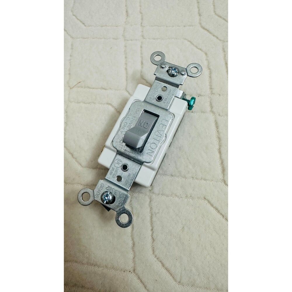 Leviton CS120-2I 20-Amp, 120/277-Volt, Toggle Single-Pole AC Quiet Switch